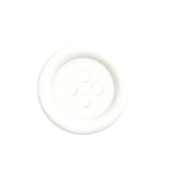 Matt 4 Hole Button, White - Galedi Pins
