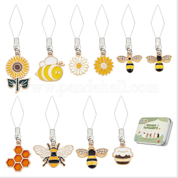 Stainless Steel Threaders/ Bee Theme - Galedi Pins