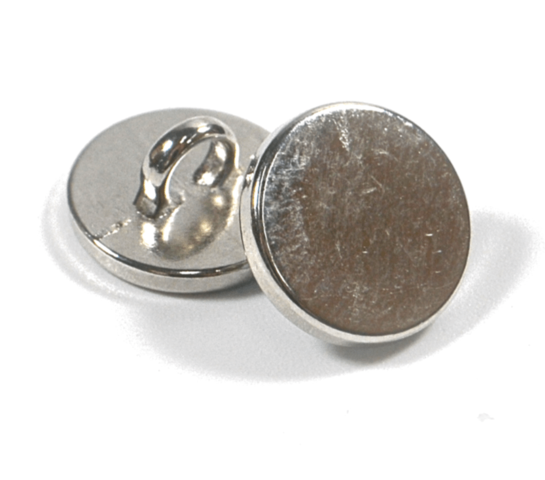 Plain Shank Metal Button, 11mm - Galedi Pins