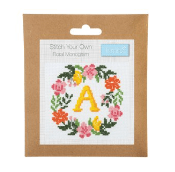 Stitch Your Own Floral Monogram - Galedi Pins