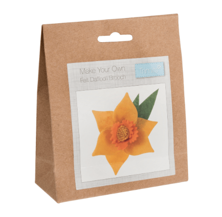 Felt Decoration Kit: Daffodil Brooch - Galedi Pins