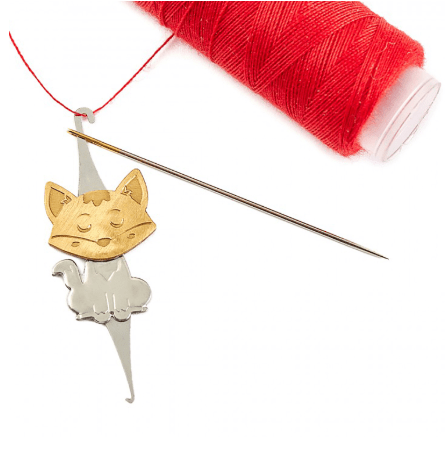 Metal Needle Threader: Smart Fox - Galedi Pins