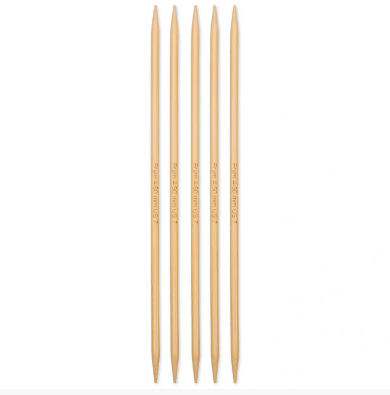 Double - pointed knitting needles Prym 1530, bamboo, 20cm - Galedi Pins