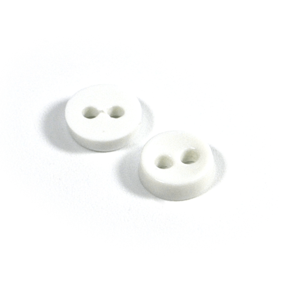 Nylon 2 Hole Button, 7mm - Galedi Pins