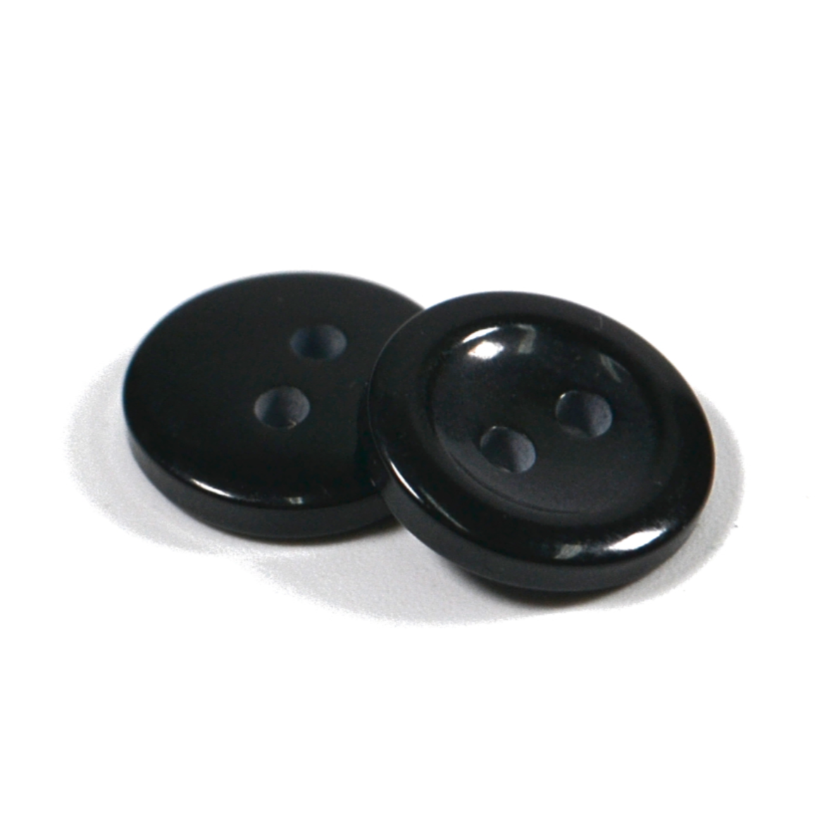 Polyester 2 Hole Button 9mm – Shiny White | Galedi Pins