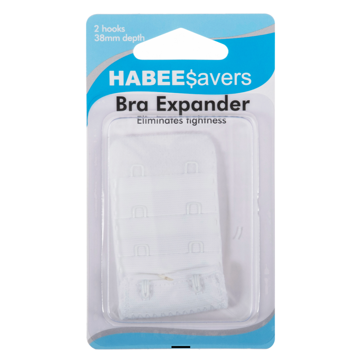 Galedi Pins Bra Extender 38mm – 2 Hooks | Black, White, Nude