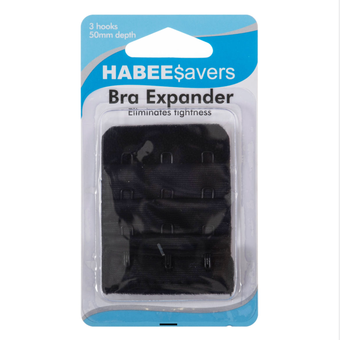 Galedi Pins Bra Extender 50mm – 3 Hook Adjustable Black White