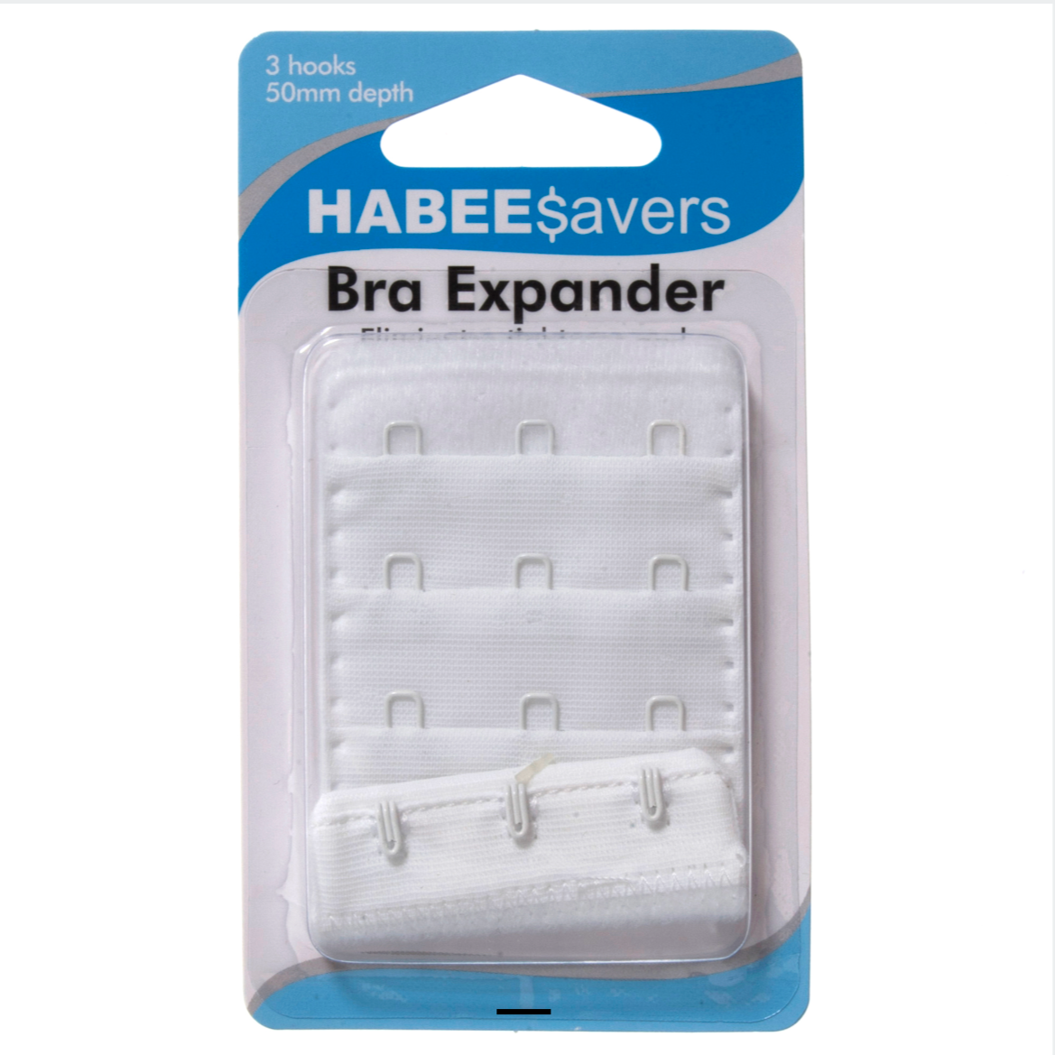 Galedi Pins Bra Extender 50mm – 3 Hook Adjustable Black White
