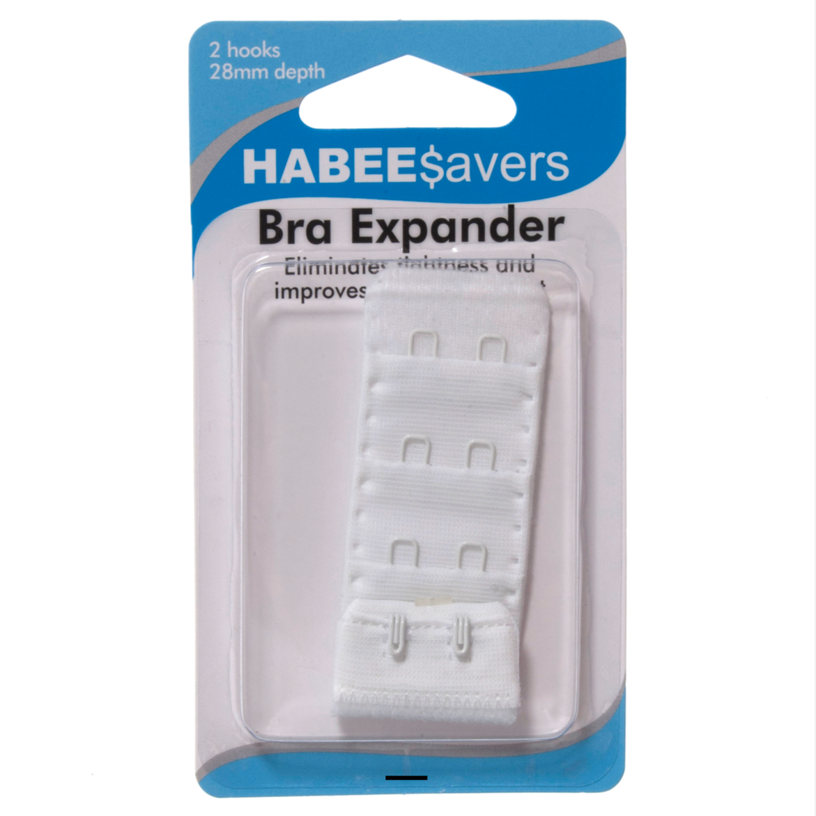 Bra Extender 28mm – Galedi Pins | 2 Hooks White Nude Comfort Fit