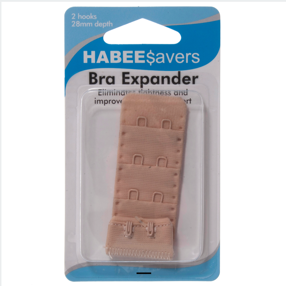 Bra Extender 28mm – Galedi Pins | 2 Hooks White Nude Comfort Fit