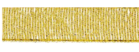 Super Ribbons Galedi Pins Gold Double Faced Satin Lurex Ribbon – 38mm, 25mm, 3mm