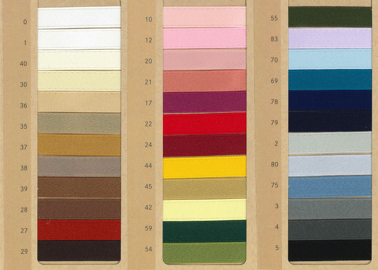 Marushin  Rose Brand Organic Cotton Double Faced Satin Ribbon 7032 | Made in Japan