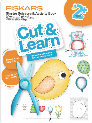 Fiskars Kids Safety Scissors & Activity Book Set (Ages 2+)