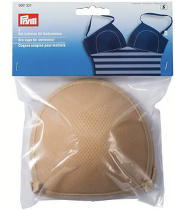 Bra cups for swimwear, skin colour