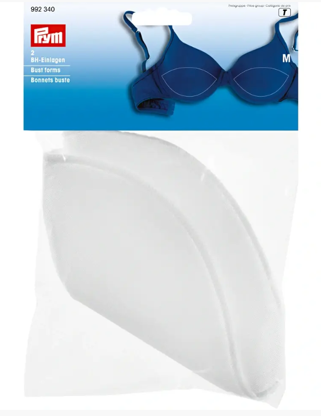 Bra pads S/M/L, white