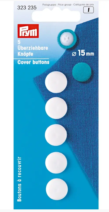 Cover buttons, white