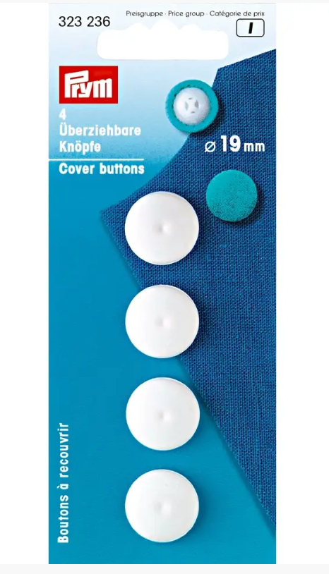 Cover buttons, white