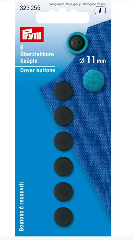 Cover buttons, black