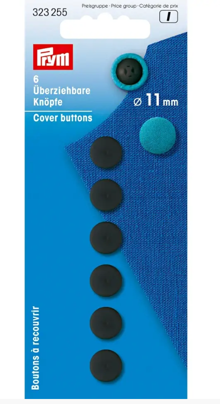 Cover buttons, black