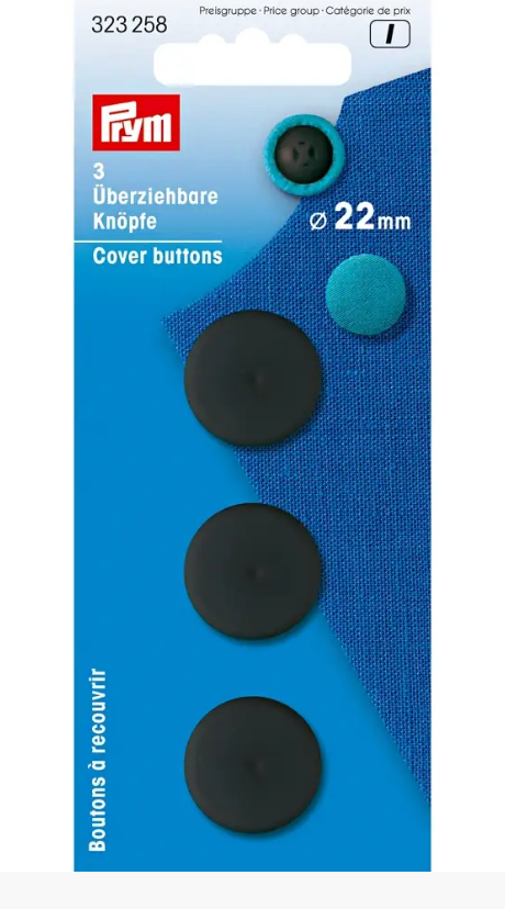 Cover buttons, black