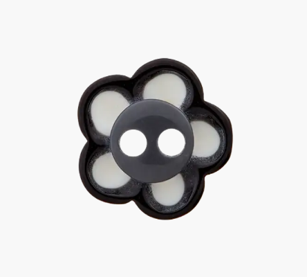 Polyester button 2-holes, Flower