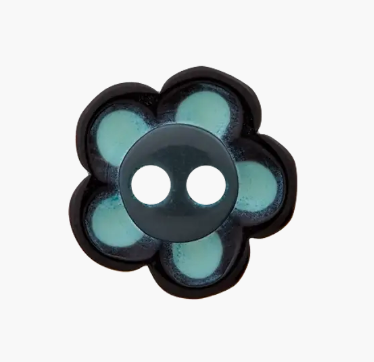 Polyester button 2-holes, Flower