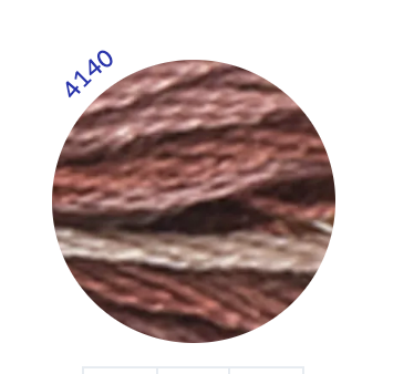 Embroidery Thread, Mouline Colour Variations: 6 x 8m: Skeins, Multicoloured