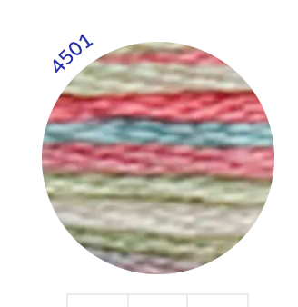 Embroidery Thread, Mouline Colour Variations: 6 x 8m: Skeins, Multicoloured