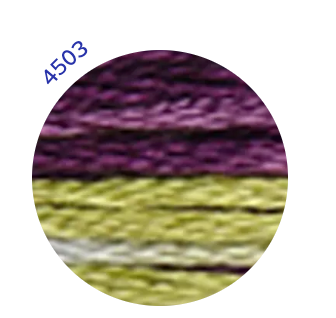 Embroidery Thread, Mouline Colour Variations: 6 x 8m: Skeins, Multicoloured