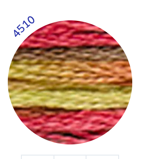 Embroidery Thread, Mouline Colour Variations: 6 x 8m: Skeins, Multicoloured