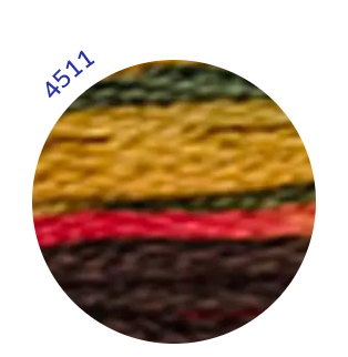 Embroidery Thread, Mouline Colour Variations: 6 x 8m: Skeins, Multicoloured