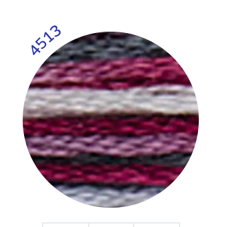 Embroidery Thread, Mouline Colour Variations: 6 x 8m: Skeins, Multicoloured