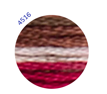 Embroidery Thread, Mouline Colour Variations: 6 x 8m: Skeins, Multicoloured