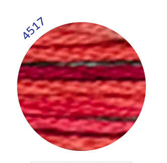 Embroidery Thread, Mouline Colour Variations: 6 x 8m: Skeins, Multicoloured