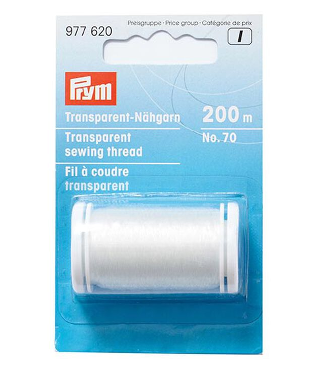 Transparent sewing thread