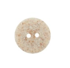 Button: Eco-Conscious: Recycled Eggshell: 2 Hole: 18mm