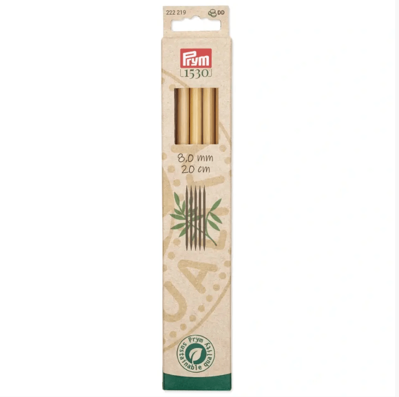 Double - pointed knitting needles Prym 1530, bamboo, 20cm - Galedi Pins