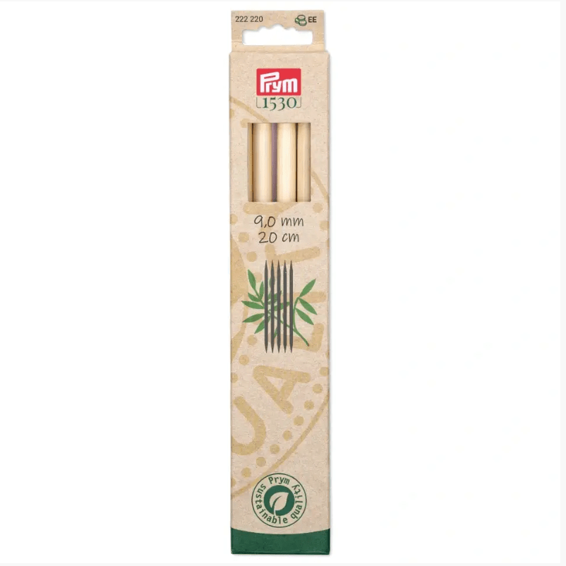 Double - pointed knitting needles Prym 1530, bamboo, 20cm - Galedi Pins