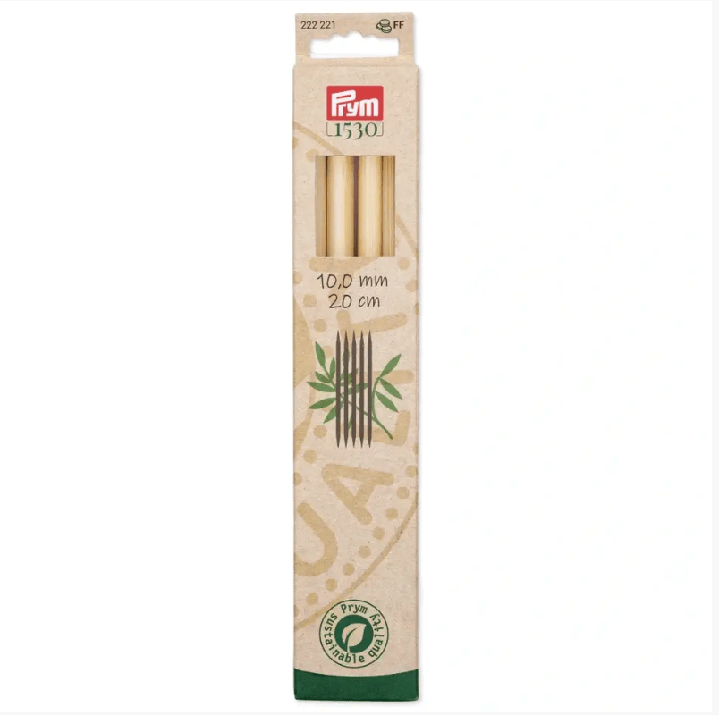 Double - pointed knitting needles Prym 1530, bamboo, 20cm - Galedi Pins