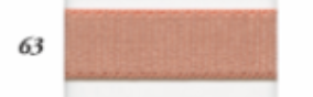 Shindo Grosgrain Stretch Binder in color 63, a dusty rose pink textured elastic ribbon.