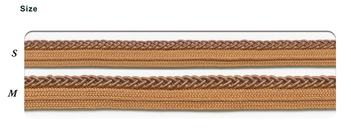 Shindo Bright Cross Piping Cord - Bronze (Col. 35) | Gold (Col. 111) 11mm Width