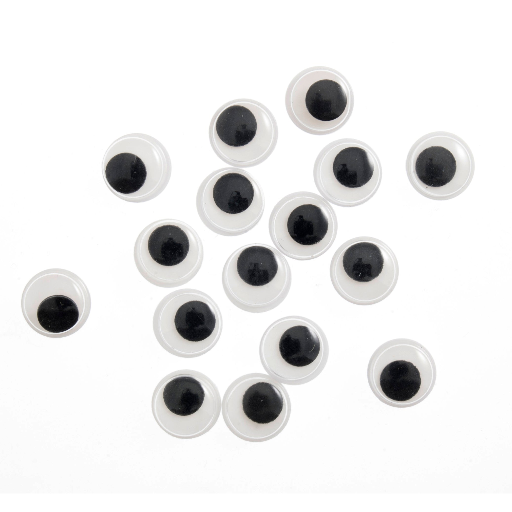 Trimits Googly Eyes – 18mm Black Glue-On Craft Eyes (Pack of 16)