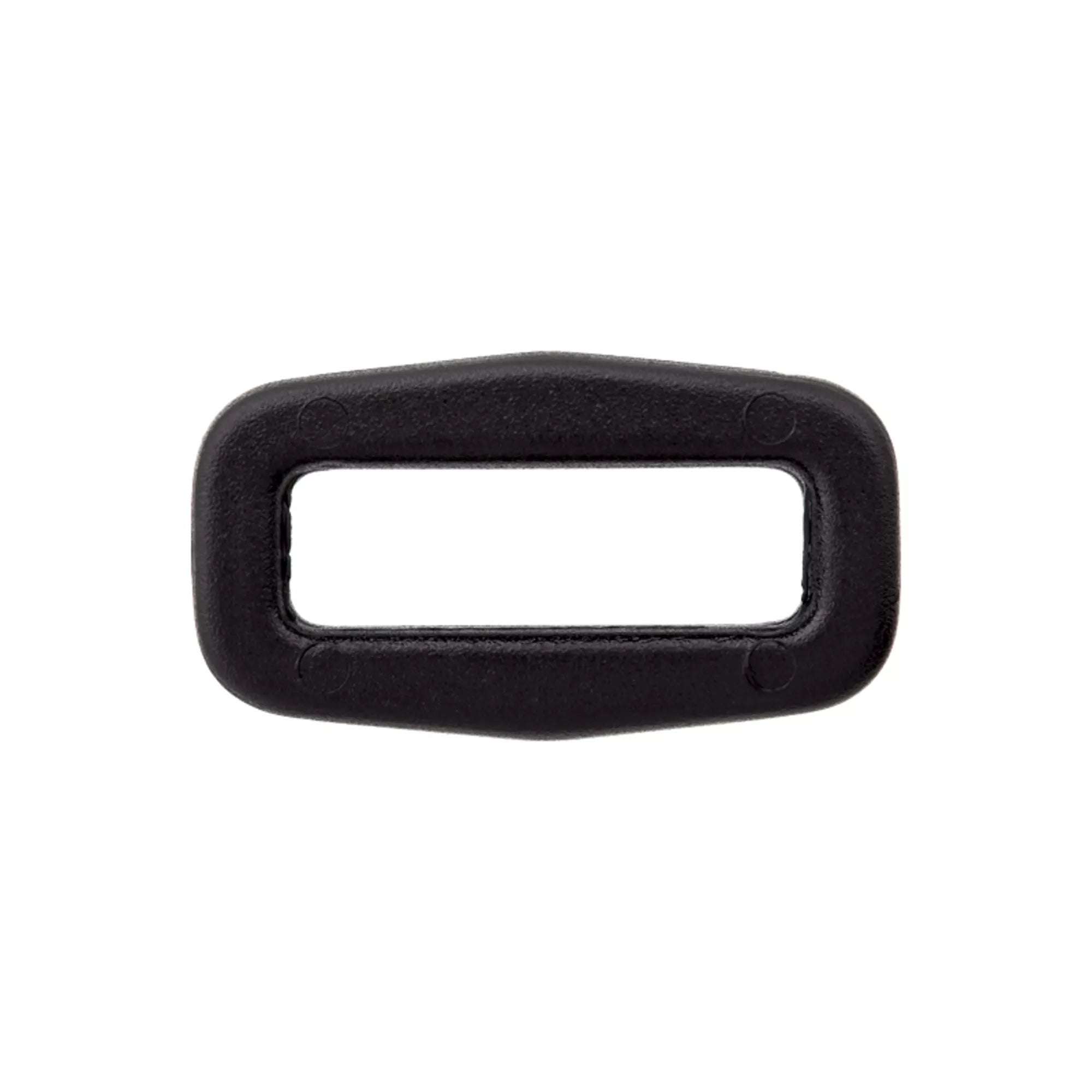 Black rectangular polyamide ring with rounded corners.