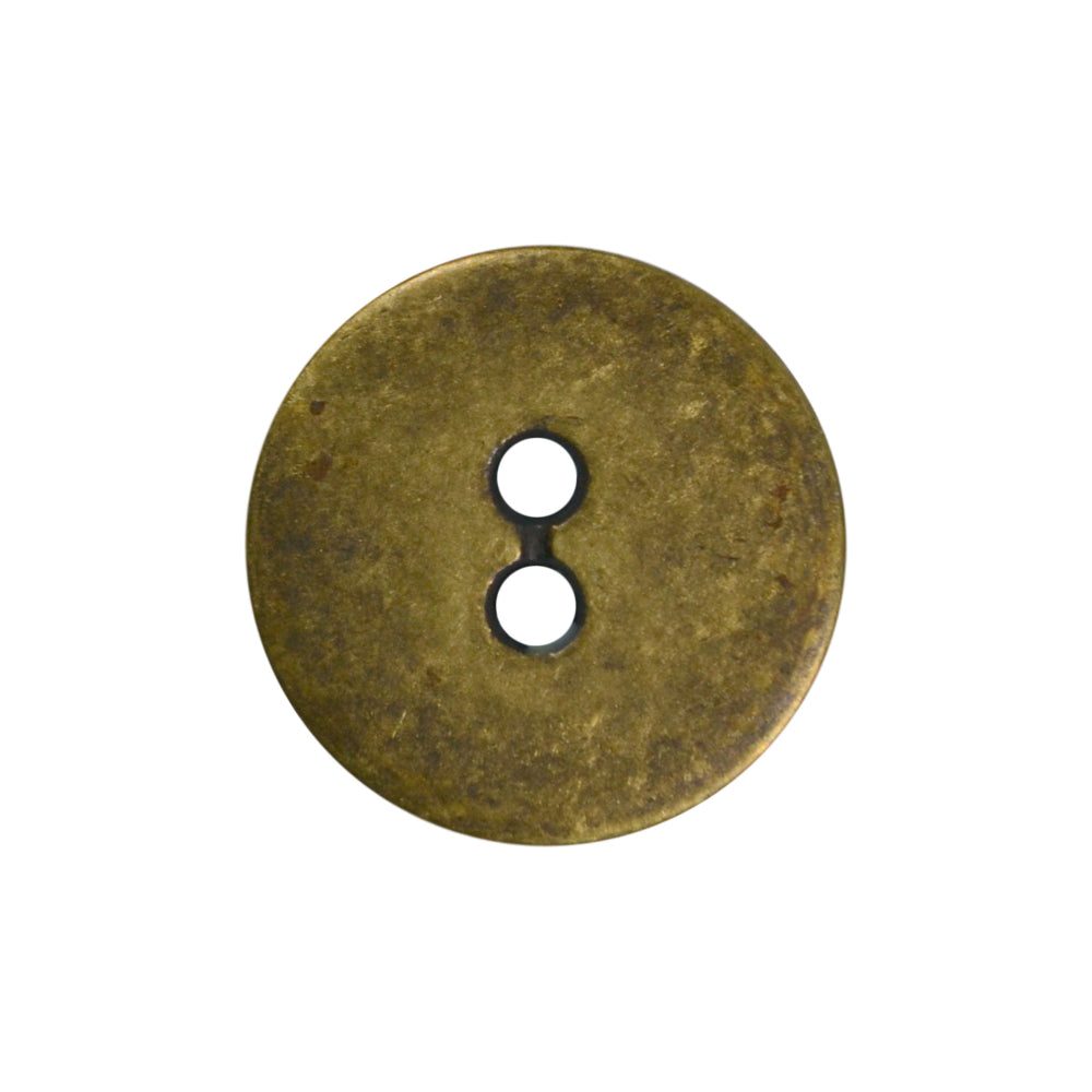Galedi Pins Metal 2 Hole Button – 20mm | Old Silver & Old Brass