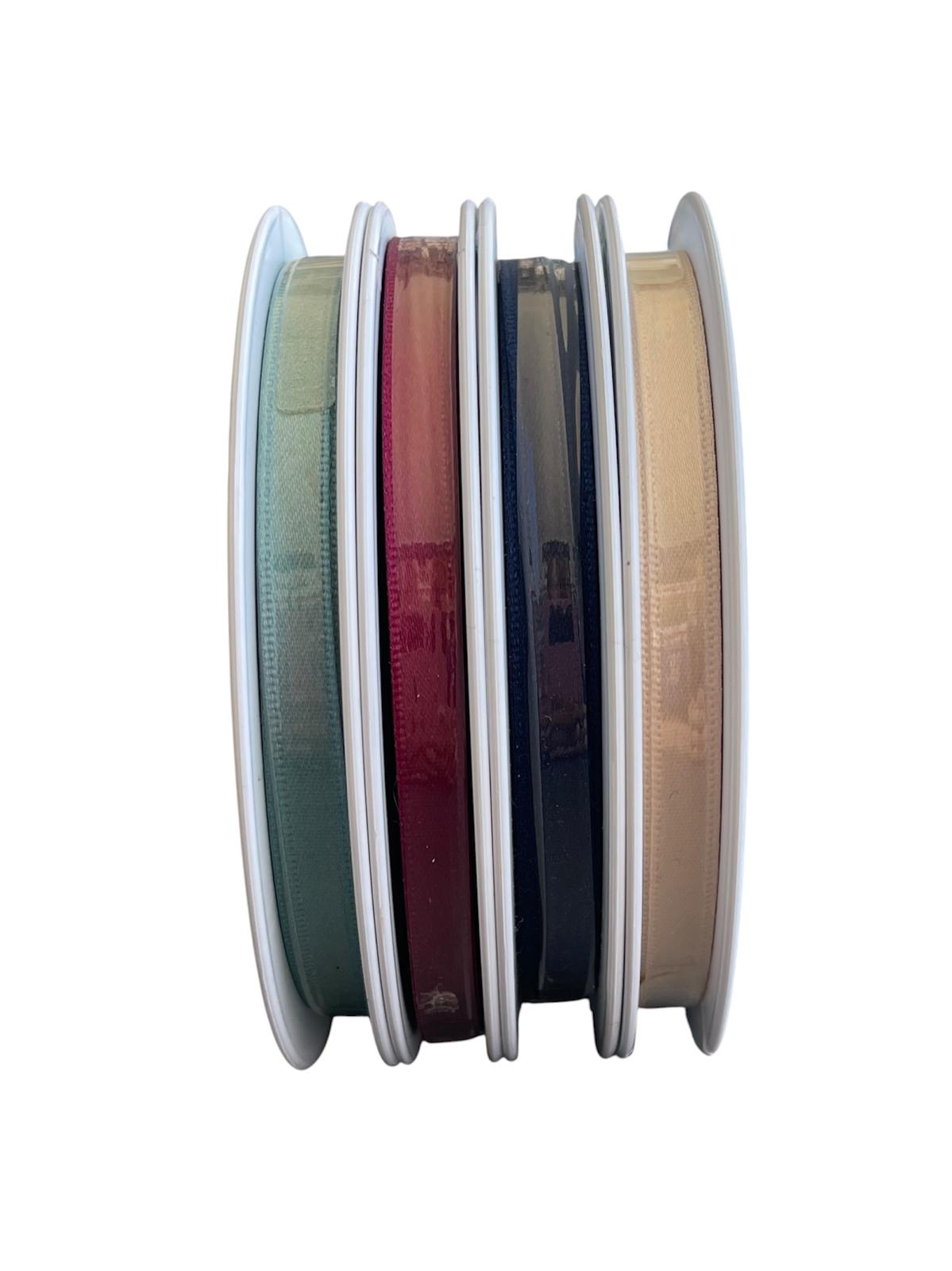 Satin Ribbon Roll - 7mm x 20m Polyester Fabric Craft Tape