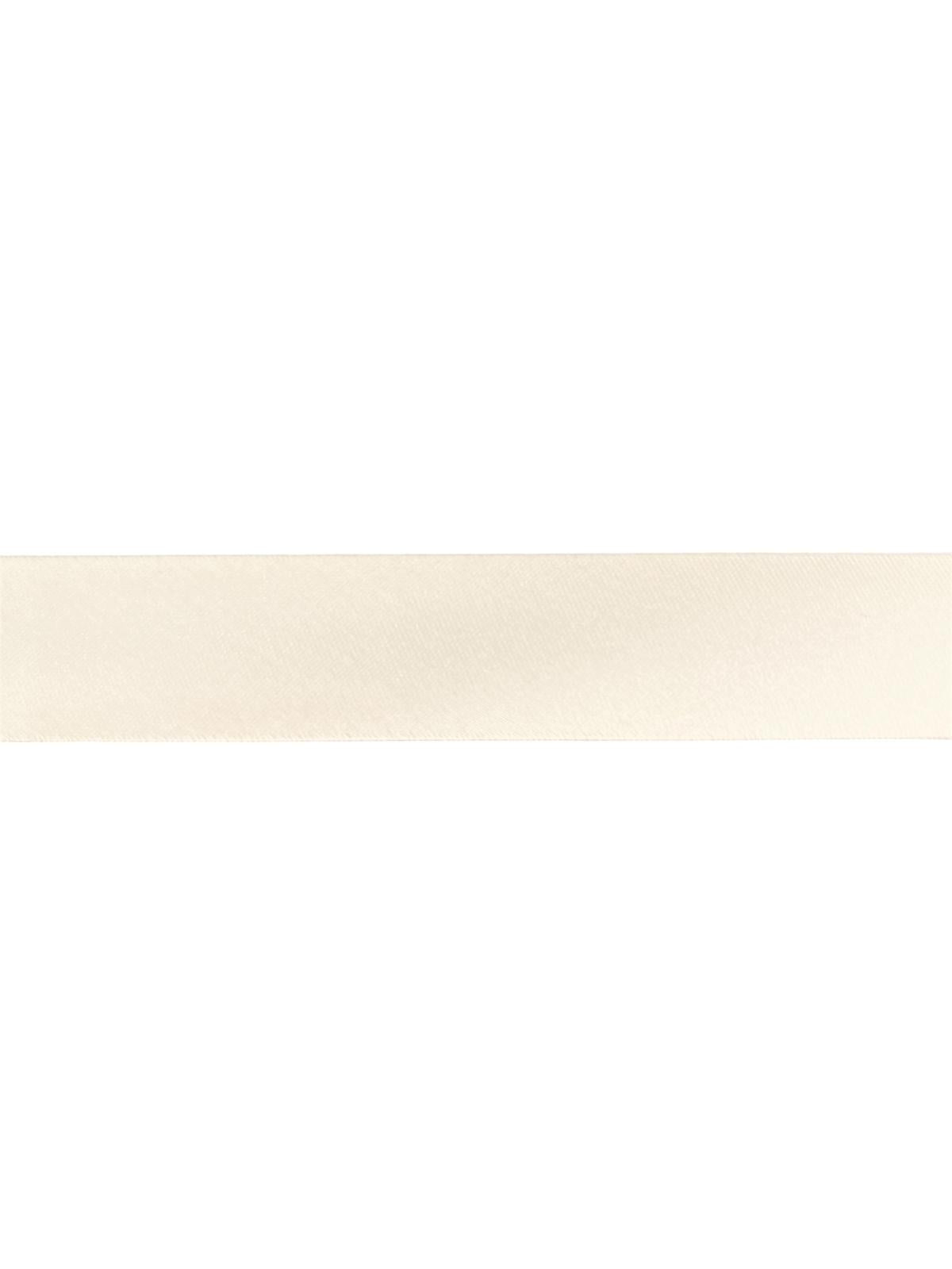 Satin bias binding tape in a smooth, off-white cream color.