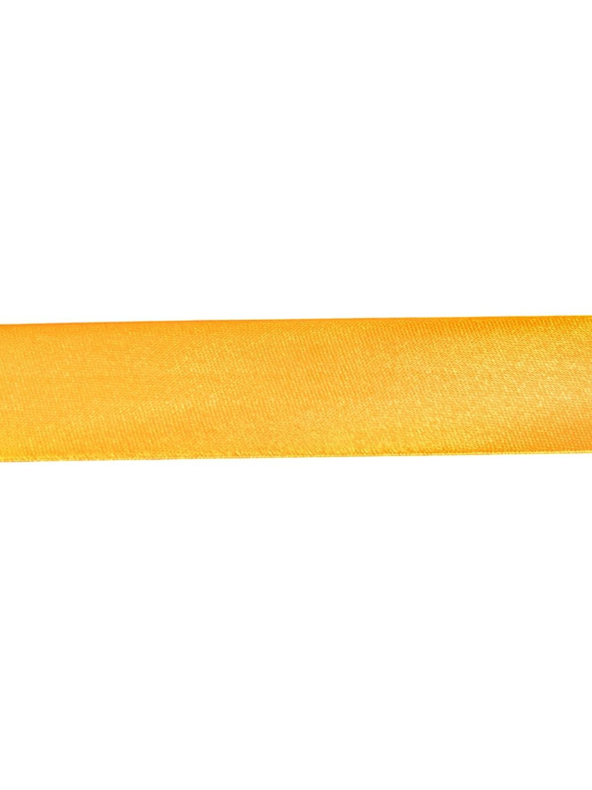 Satin bias binding tape in a bright golden yellow color.