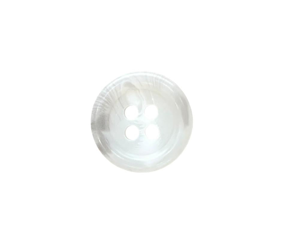Button – Round Horn Look 4 Hole Polyester 15mm | Galedi Pins