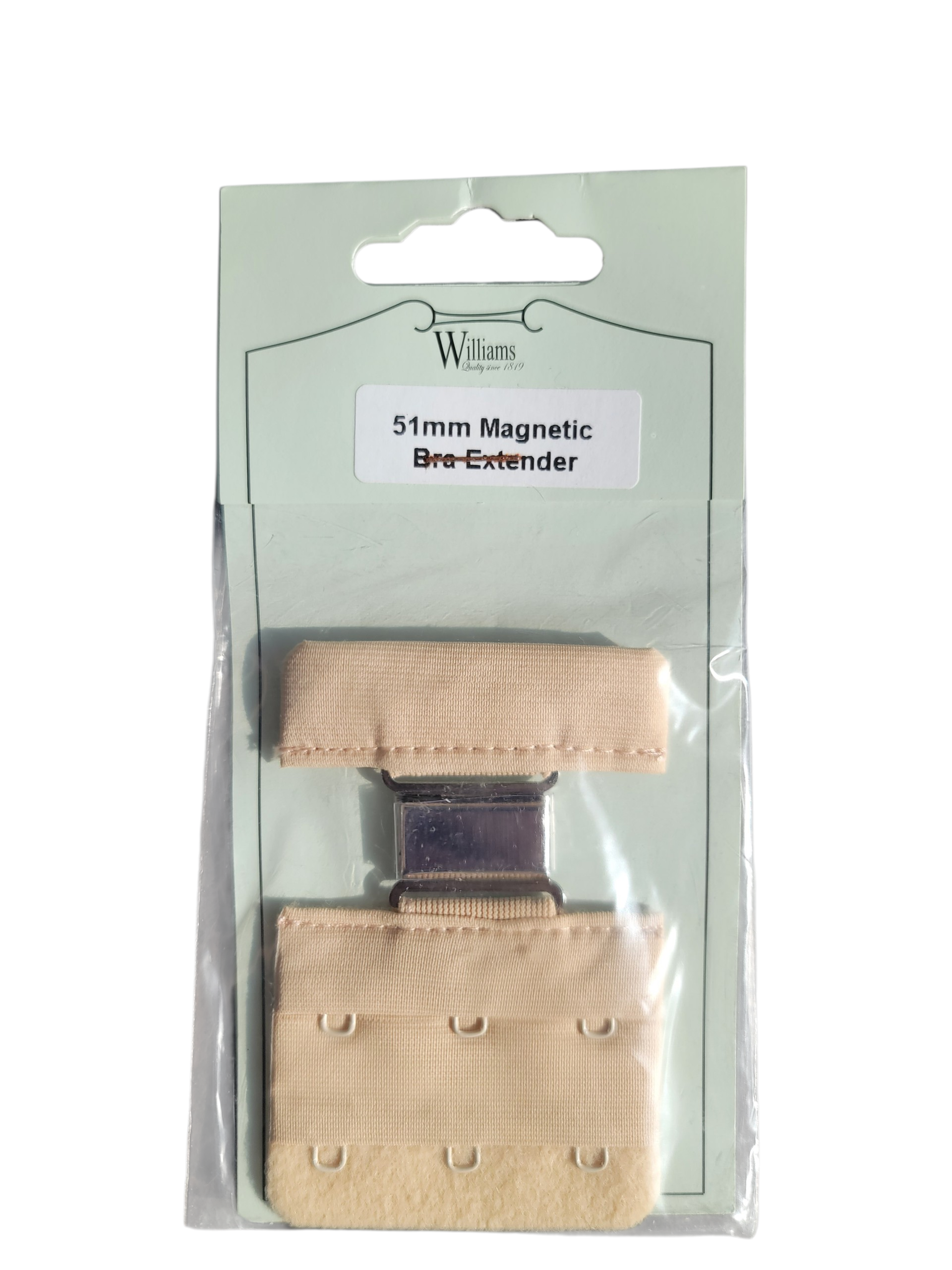 Williams Magnetic Bra Extender – 2 and 3 Hook Lingerie Accessory White and Nude