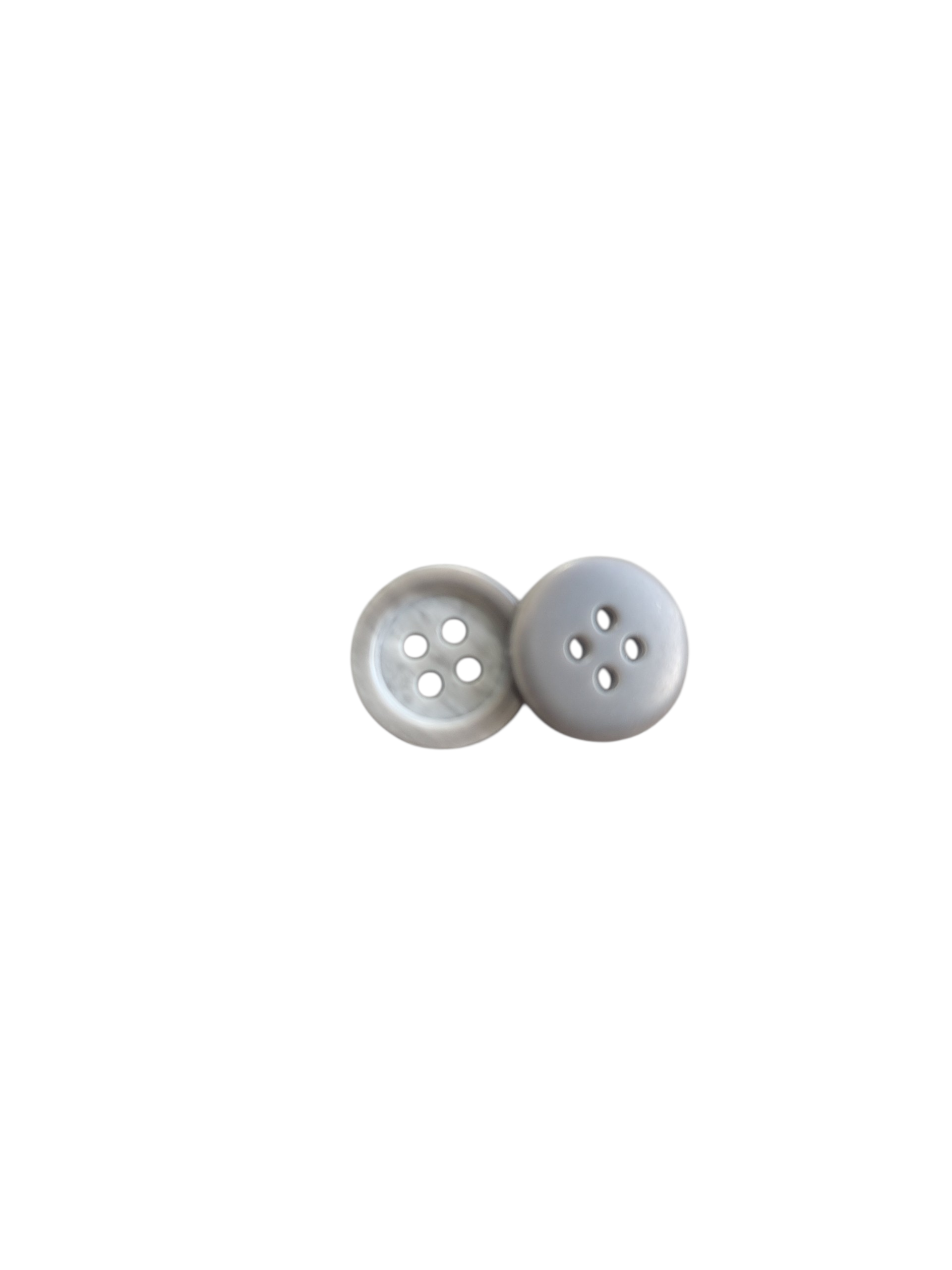 Button – Round Horn Look 4 Hole Polyester 15mm | Galedi Pins